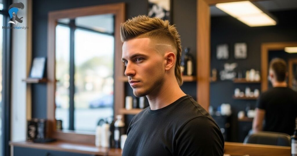 Burst Fade Mohawk Mullet