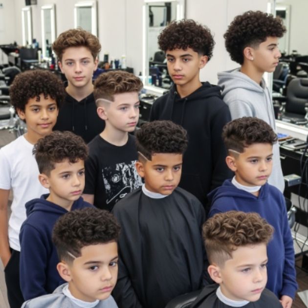 Blowout Low Taper Fade Curly Hair Kids And Teens