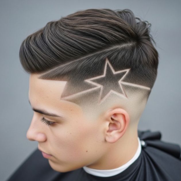 Burst Fade Star Design