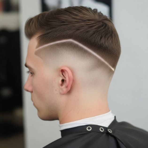 Burst Fade With V Design