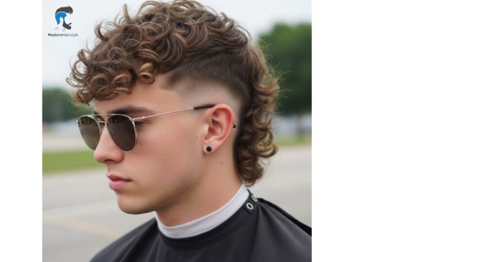  Curly Boys Modern Mullet