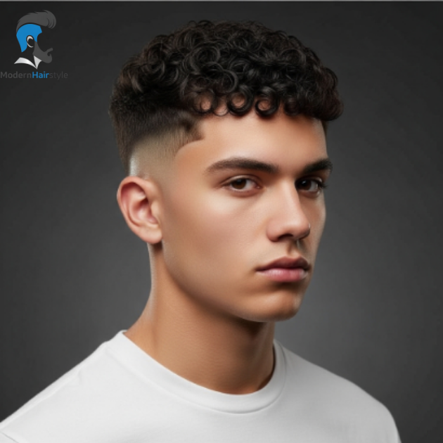Curly Low Fade Crew Cut
