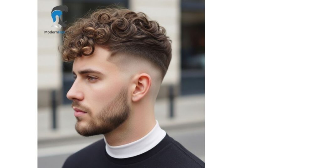 Curly Low Taper Buzz Cut