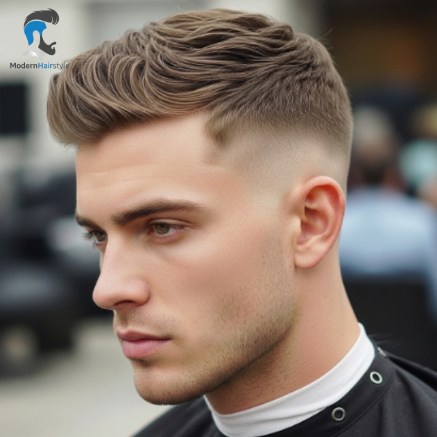 Wavy Low Fade Crew Cut