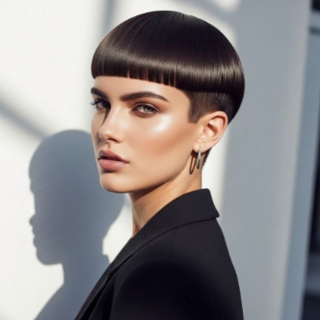 Blunt Fringe Crop Haircut