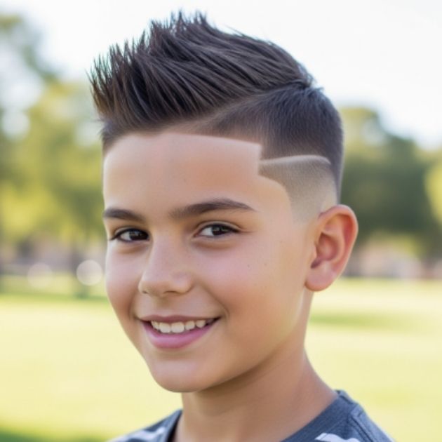 Burst Fade Mohawk for Kids