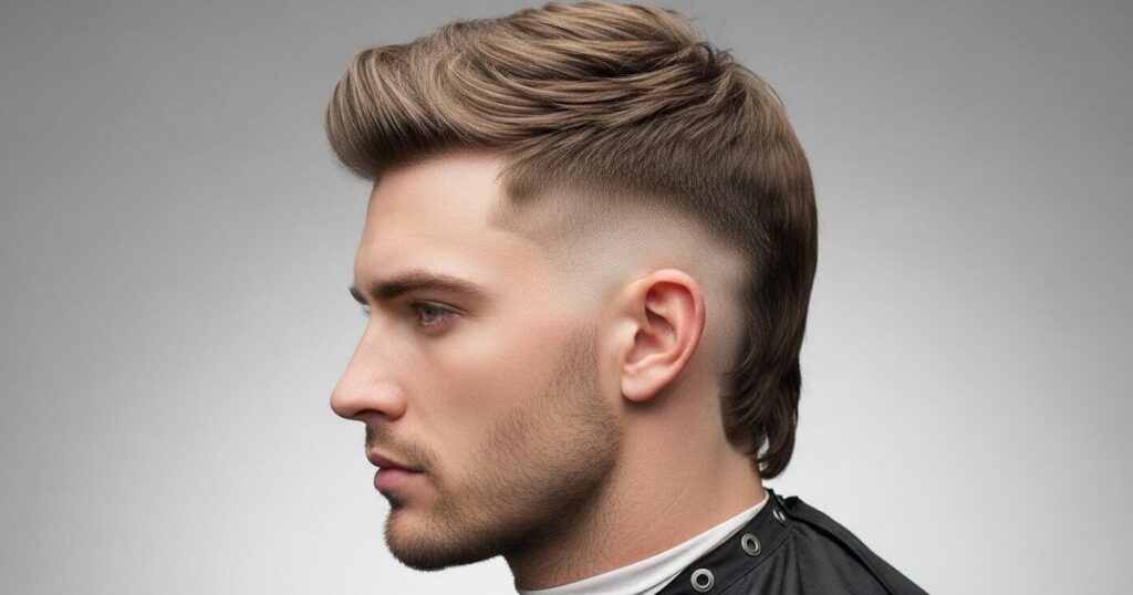 Low Fade Mullet Haircut