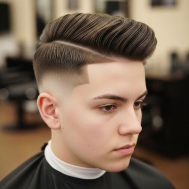 Low Taper Fade + Comb Over