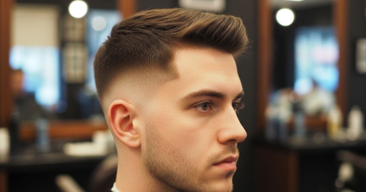 Mid Fade Crew Cut Hairstyle