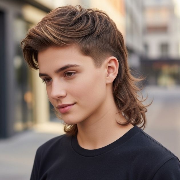 Mid Mullet Haircut