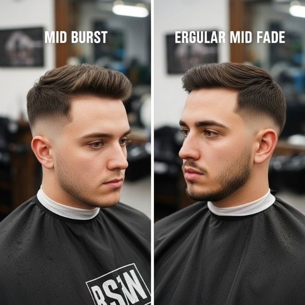 Mid burst fade vs regular mid fade