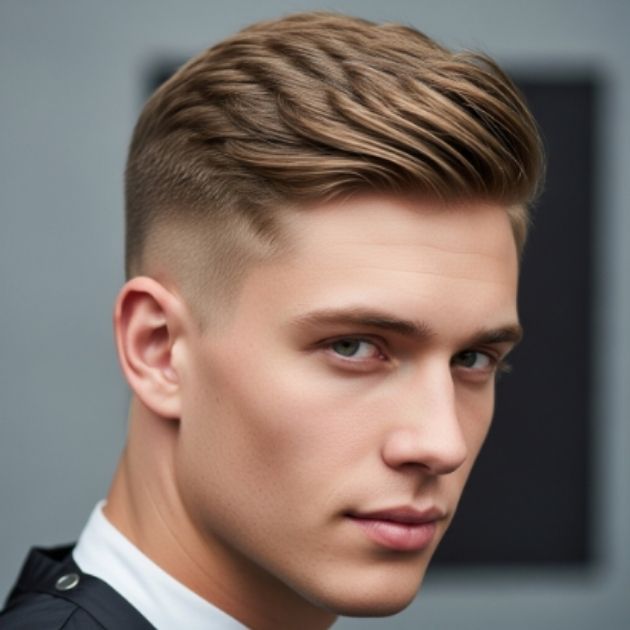  Side Swept Crew Cut