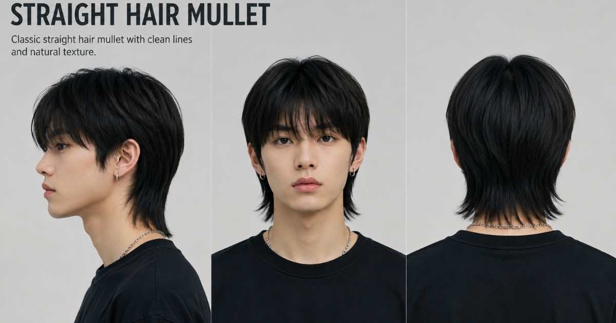 Straight Hair Mullet
