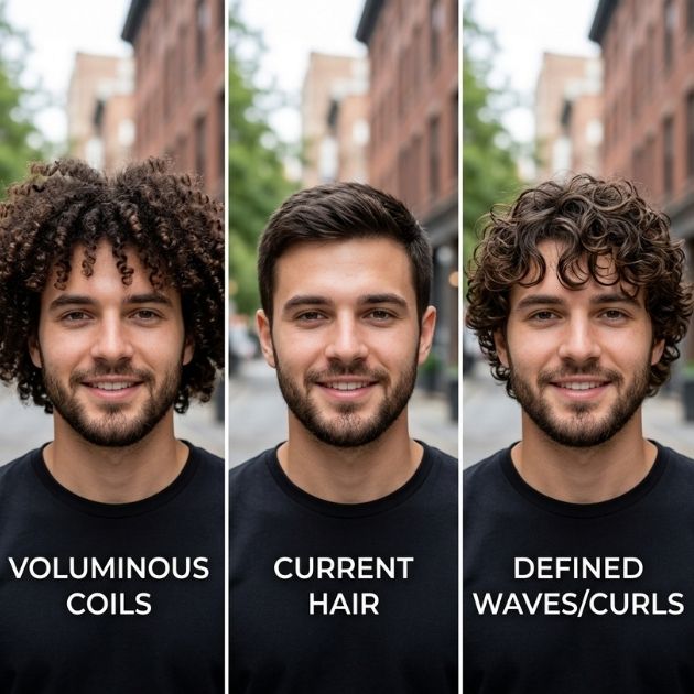 Length Medium Messy Men Curly Hairstyles