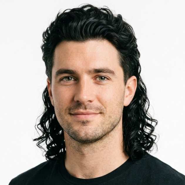 Classic Wavy Mullet Men