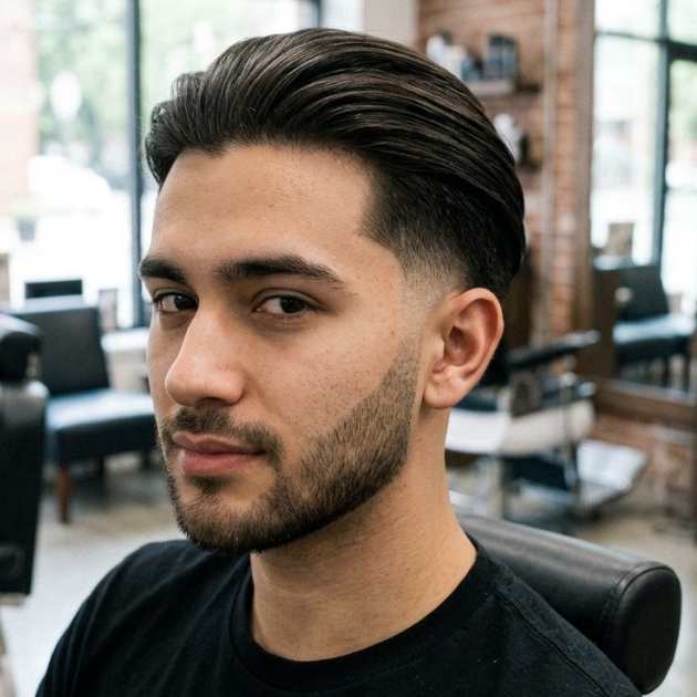 Long Straight Burst Fade
