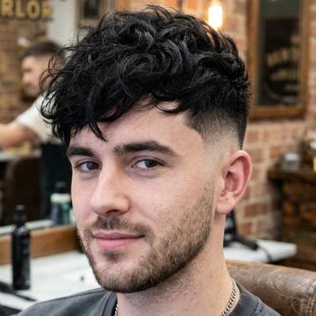 Messy High Burst Fade