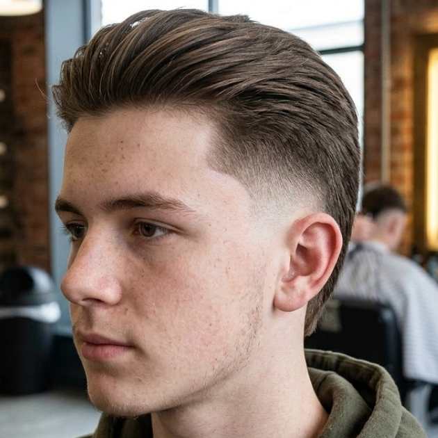 Straight Burst Fade for Teens