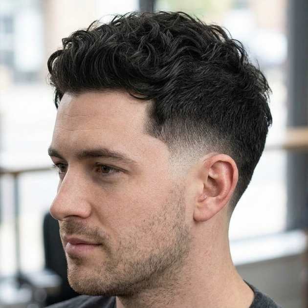 Wavy High Burst Fade