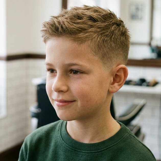 Low Taper Fade for Fine Hair Boys