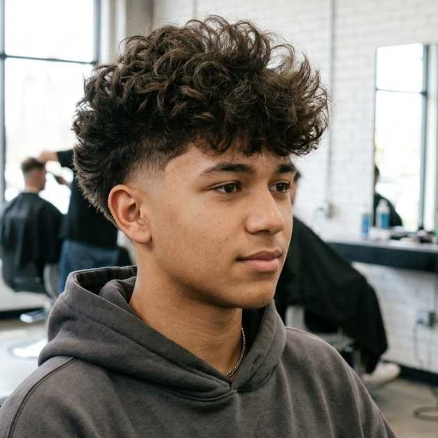 Low Taper Fade with Broccoli Cut
