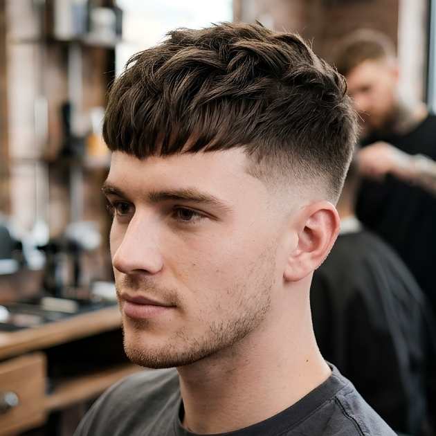 Low Taper Fade with French Crop