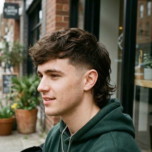 Low Taper Fade with Modern Mullet