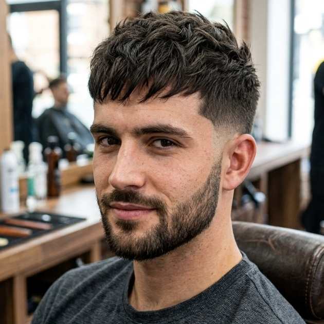Low Taper Fade with Textured Crop