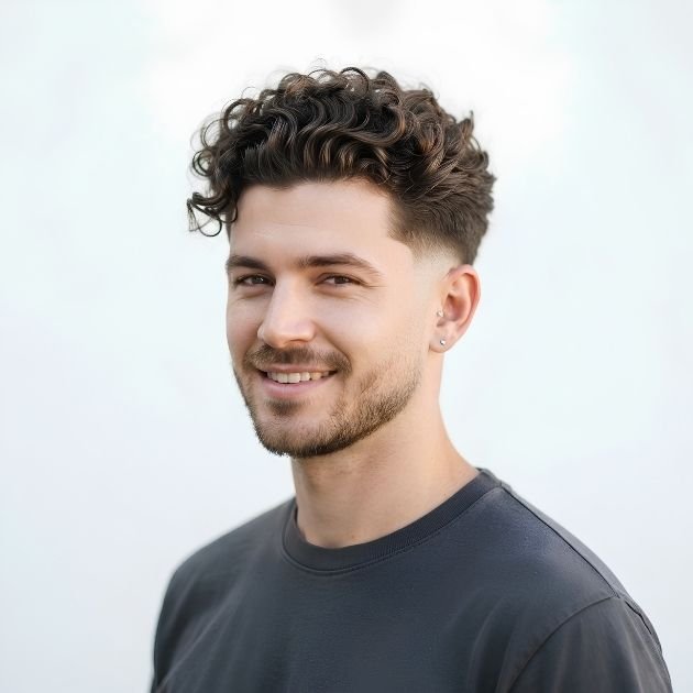 Best mid taper fade curly hair styles