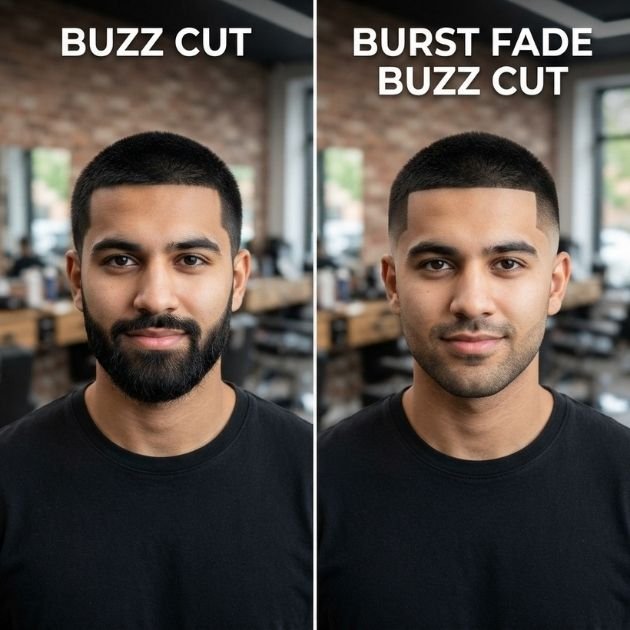 Buzz Cut vs Burst Fade Buzz Cut