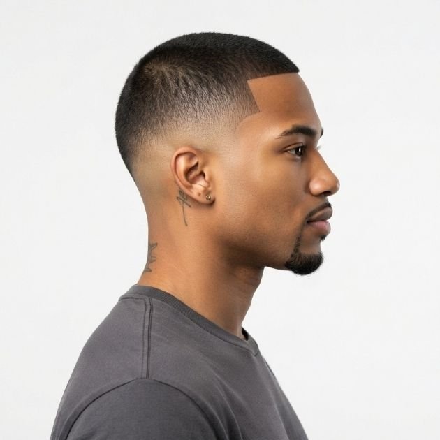 Short Burst Fade Buzz Cut