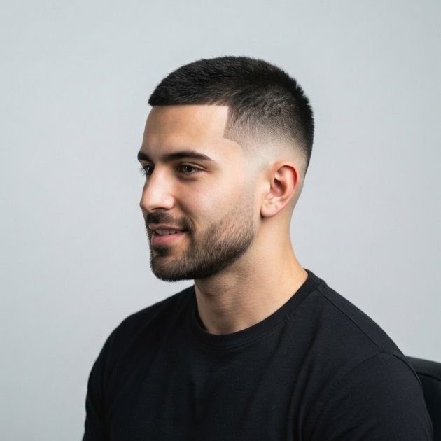 Classic Burst Fade Buzz Cut