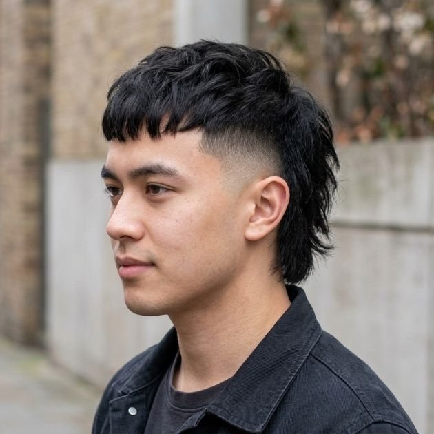 French Crop Mullet Fade