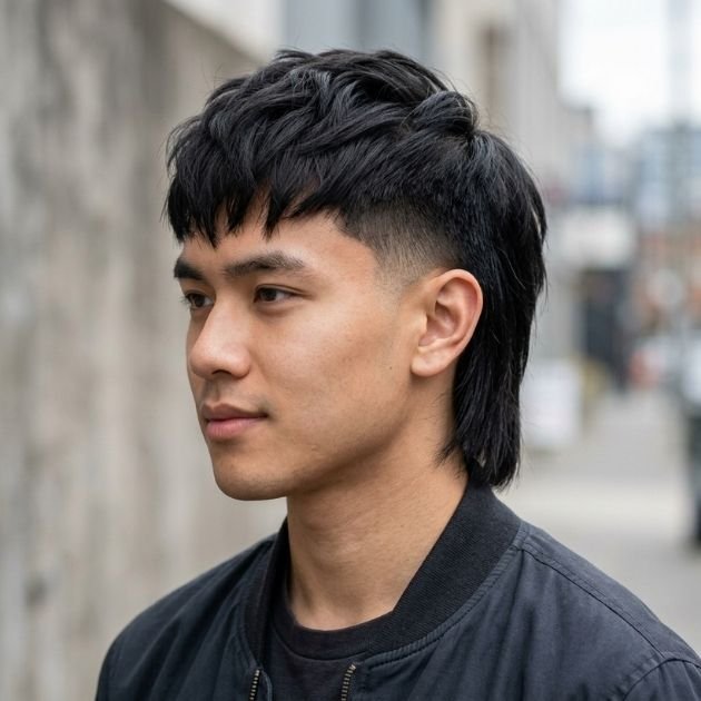 French Crop Mullet for Straight Hair