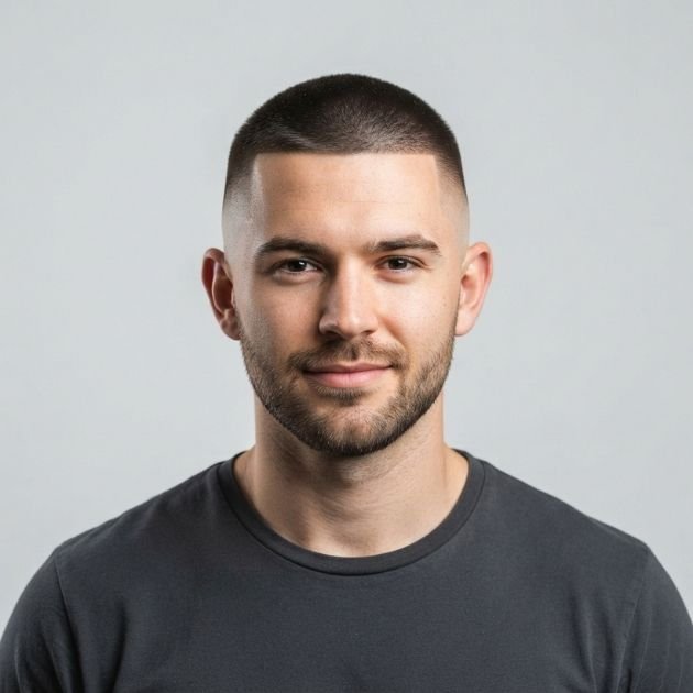 Induction Burst Fade Buzz Cut