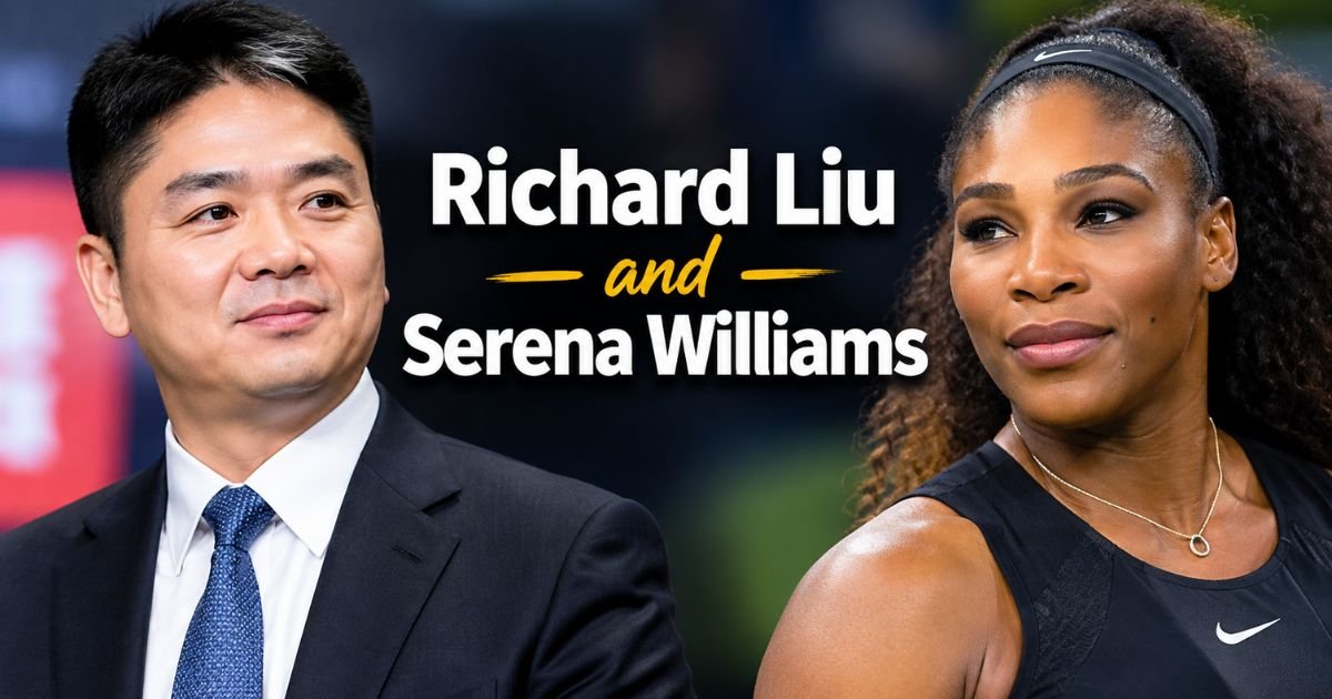 Richard Liu and Serena Williams